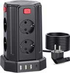 Prelungitor turn Sameriver, 8 prize, 4xUSB, protecție, 3m, 2500W