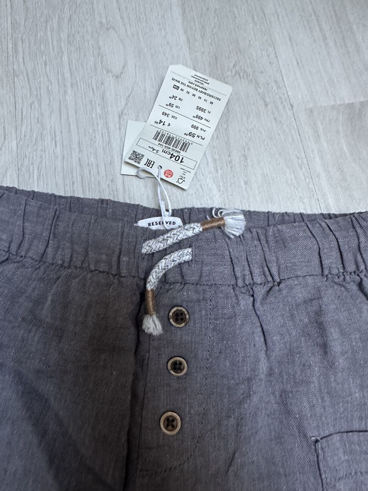 Pantaloni 54%in, Reserved, marime 104, cu eticheta, 35lei