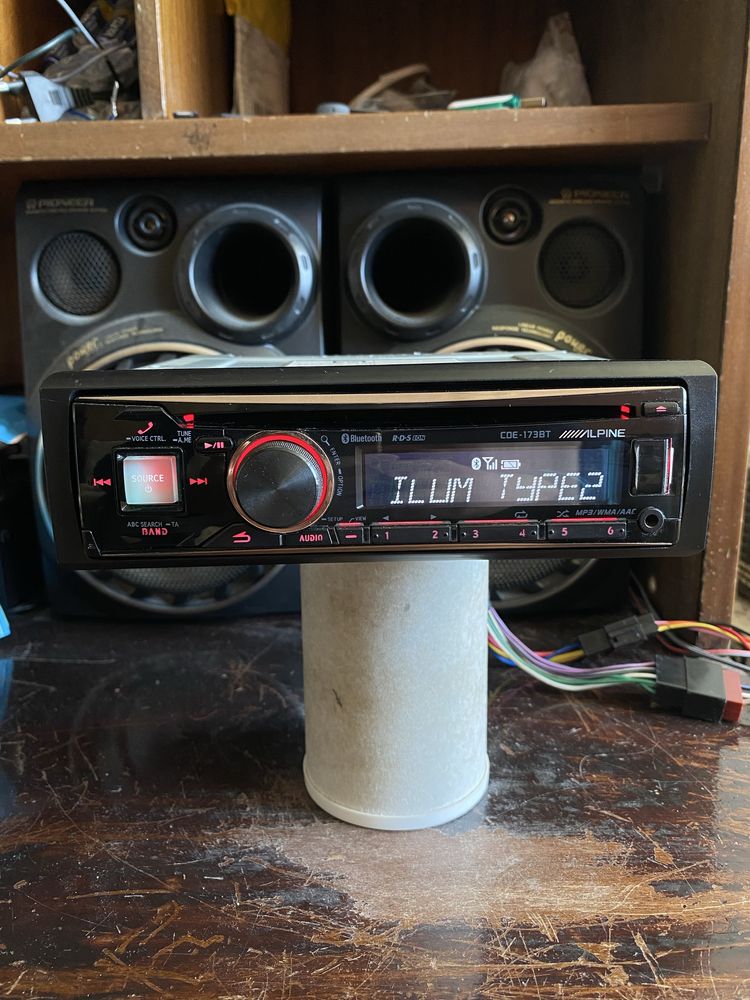 ALPINE CDE-173BT - USB BLUETOOTH CD mp3 плеър за кола сд радио