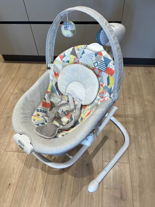 Бебешка люлка Graco - Duet Sway 2 в 1, сива