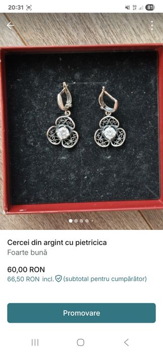 Vand bijuterii din argint