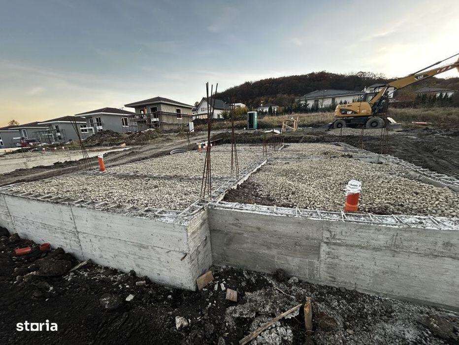 Teren autorizat in Chinteni pentru casa individuala cu fundatie ridica