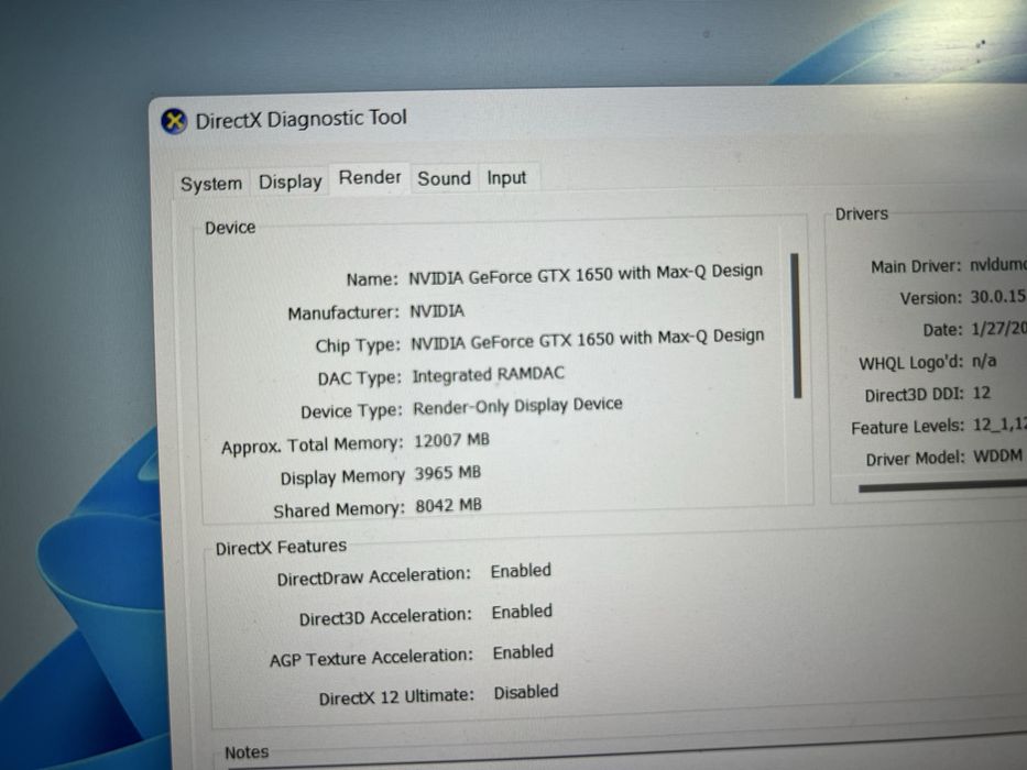 Msi gaming i5 11th 16gb ram geforce 1650 ssd 500gb amanet lazar 40187