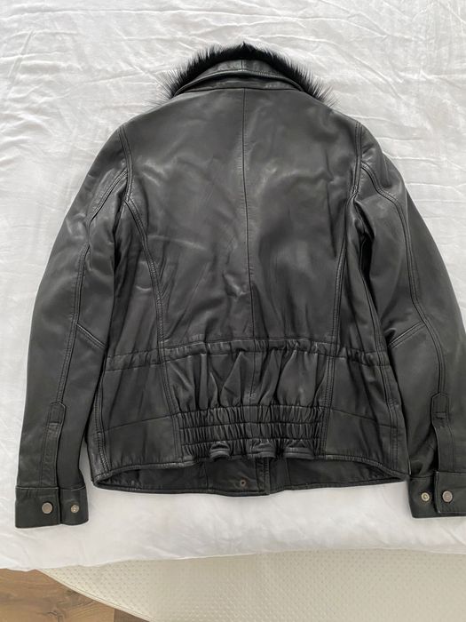 Geaca din piele naturală, Zara, femei