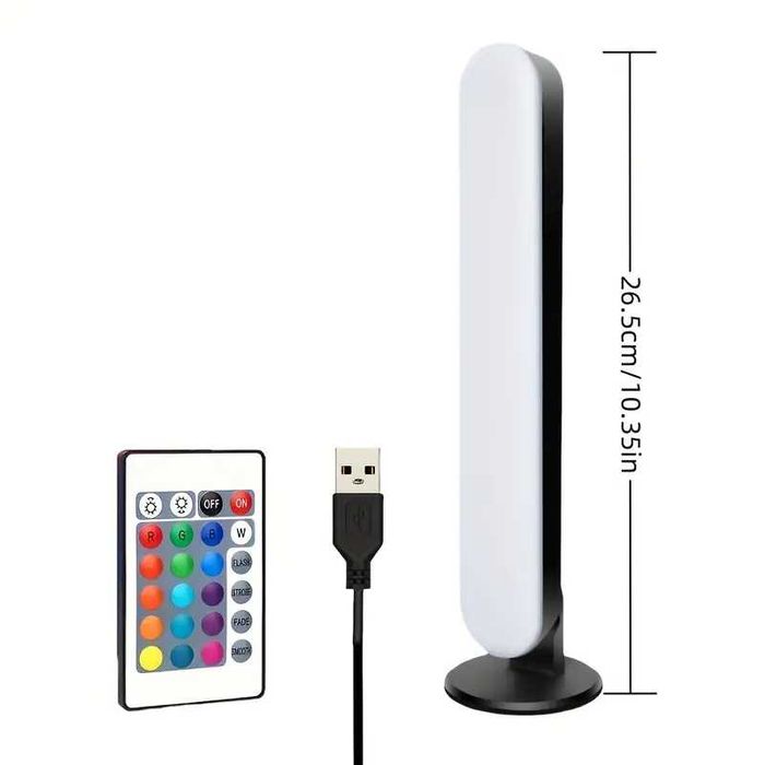 USB RGB Лампа с Дистанционно Управление Неизползвана