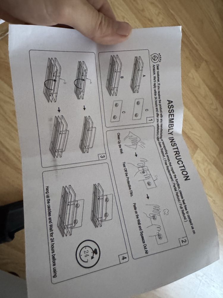 Organizator baie cu prindere pe adeziv