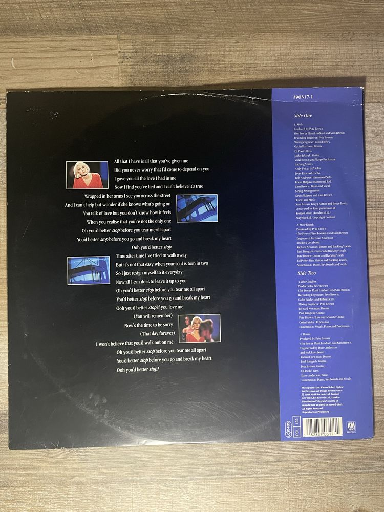 Sam Brown Stop! Maxi Single