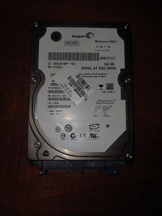 Hardisk laptop 2,5'' 160gb