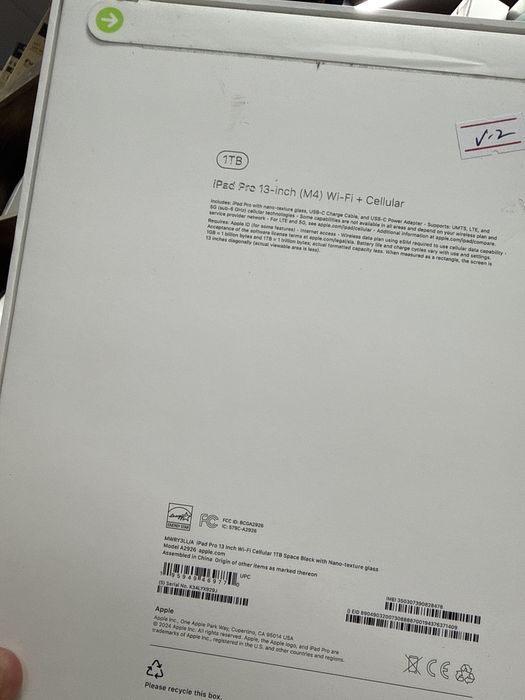 iPad Pro 13 inch M4 1TB Wi-fi с Nano дисплеем