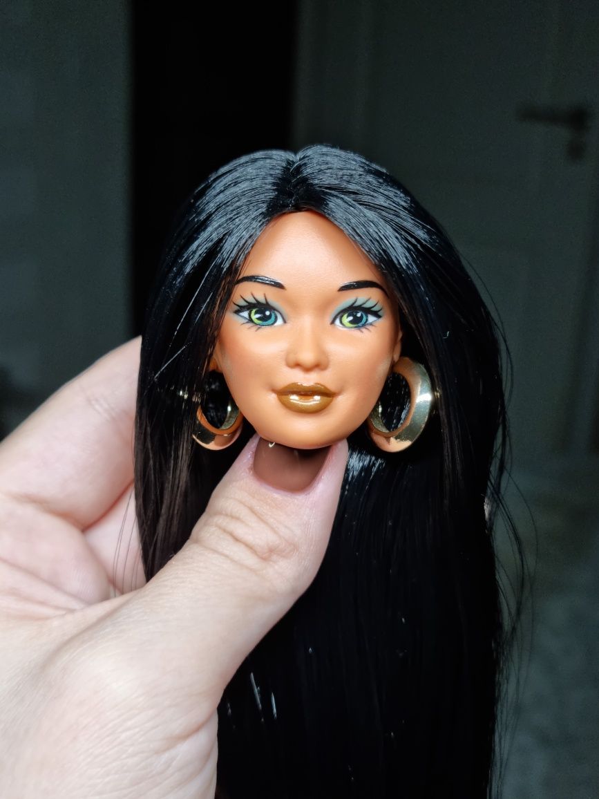 Papusa Barbie Kira Tropical Splash Reroot Repaint Vintage bruneta