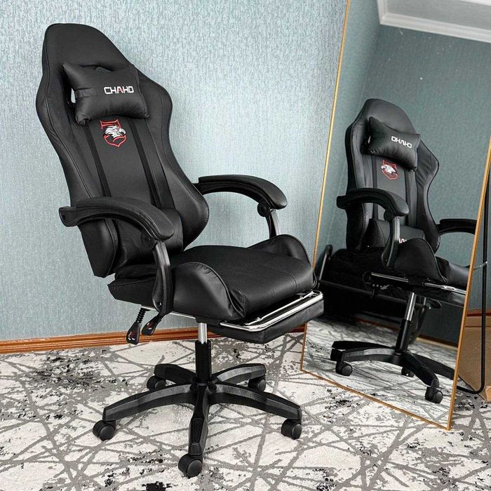 Игровое кресло CHAHO с подставкой для ног — комфорт и стиль в одном