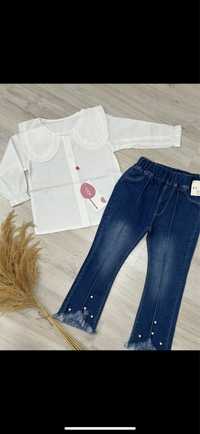 Рубашка и джинсы детская девочка