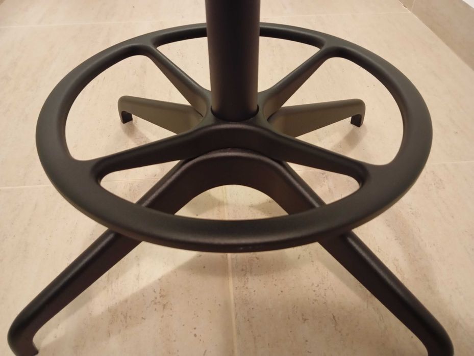 Taburet scaun Ikea Lidkullen - Gunnared gri (rotativ, birou, bar)