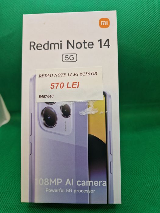 Redmi Note 14 5G 8/256 GB, Lazar Amanet Crangasi 54570