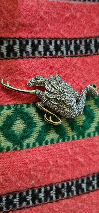 brosa fluture din argint lucrata manual + bonus