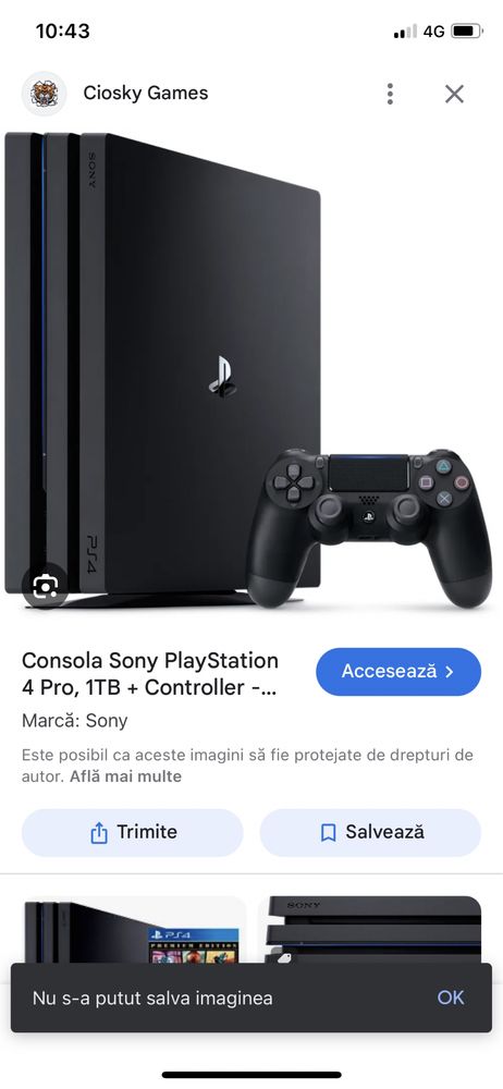 Playstation 4 in atare foarte buna