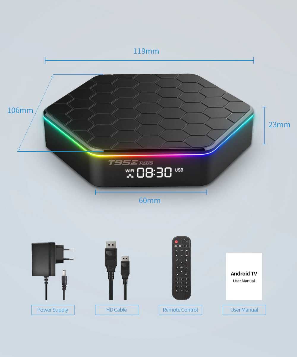 Android tv box T95 Z plus/4GB 32GB 128GB/