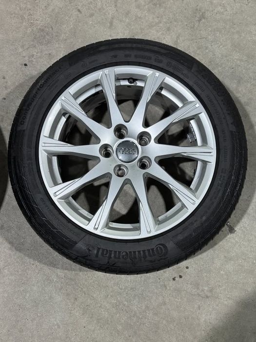 Jante R17 originale audi, anvelope continental vara dot 0622