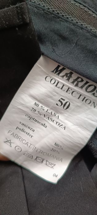 Costum negru bărbați 80% lână