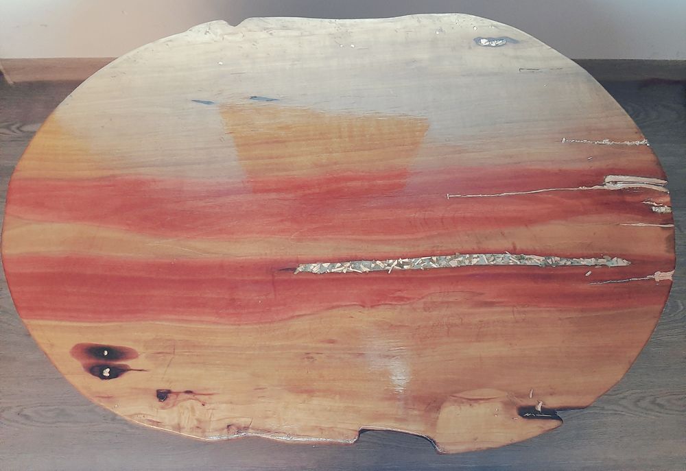 Masa de cafea unicat din lemn masiv