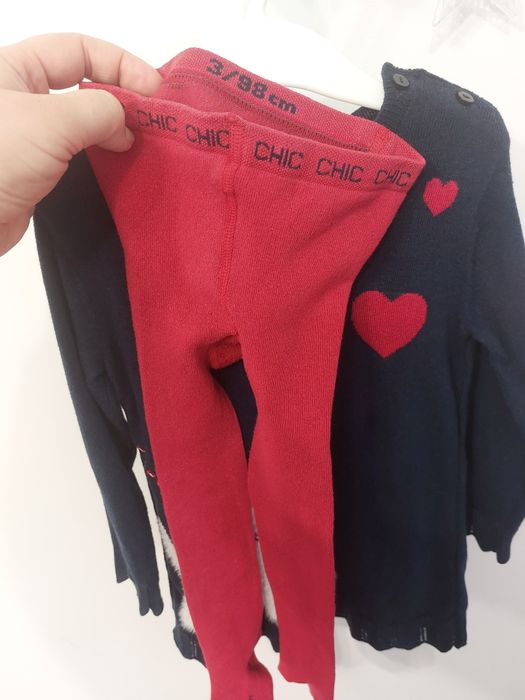 Set Rochie si ciorapi Boboli mărimea 98 ( 3 ani)
