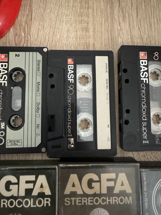 LOT Casete Audio Chrome Basf Maxwell Agfa