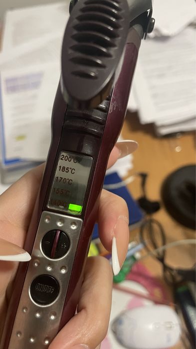 Корейская плойка крупная волна с регулируемой  температурой