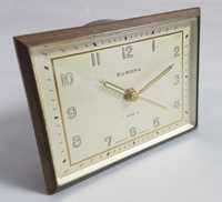 Ceas vintage de birou EUROPA din bronz - functional cu alarma