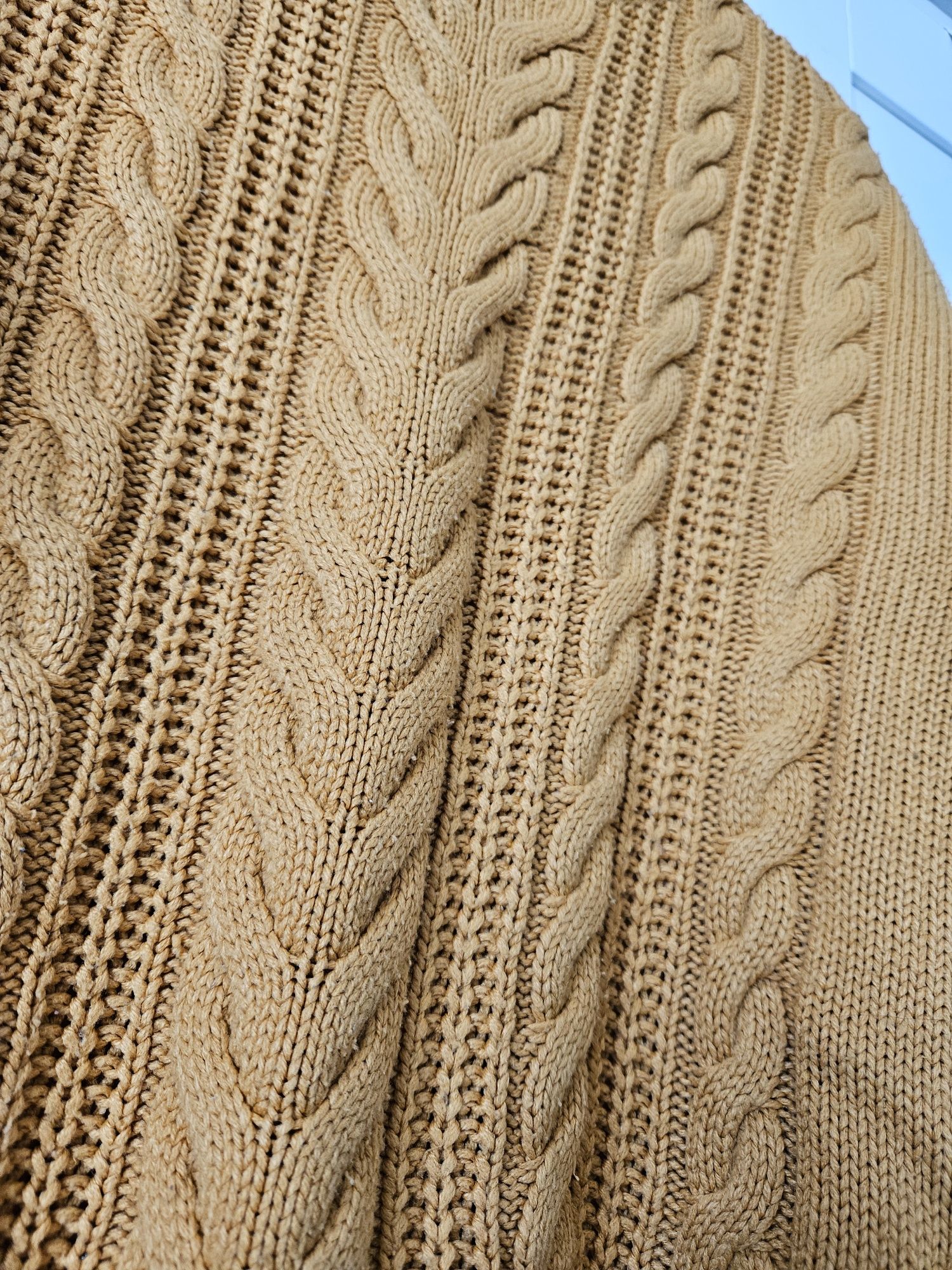 Pulover tricotat galben mustar