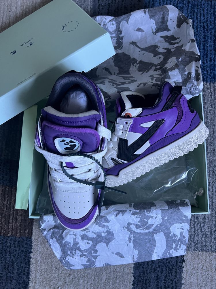 Off White Sponge Purple Size 41