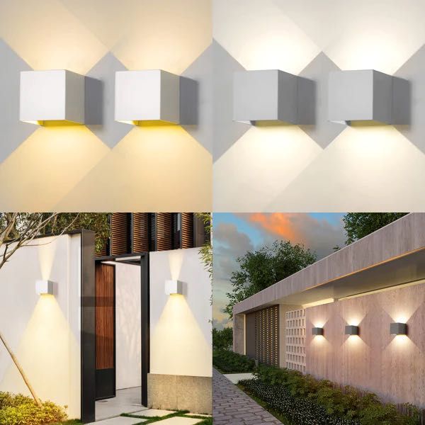 Външни стенни алуминиеви лампи
