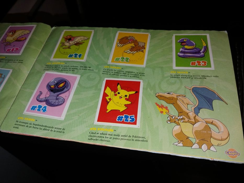 PRET FIX Pokemon album complet 2001 Chipita