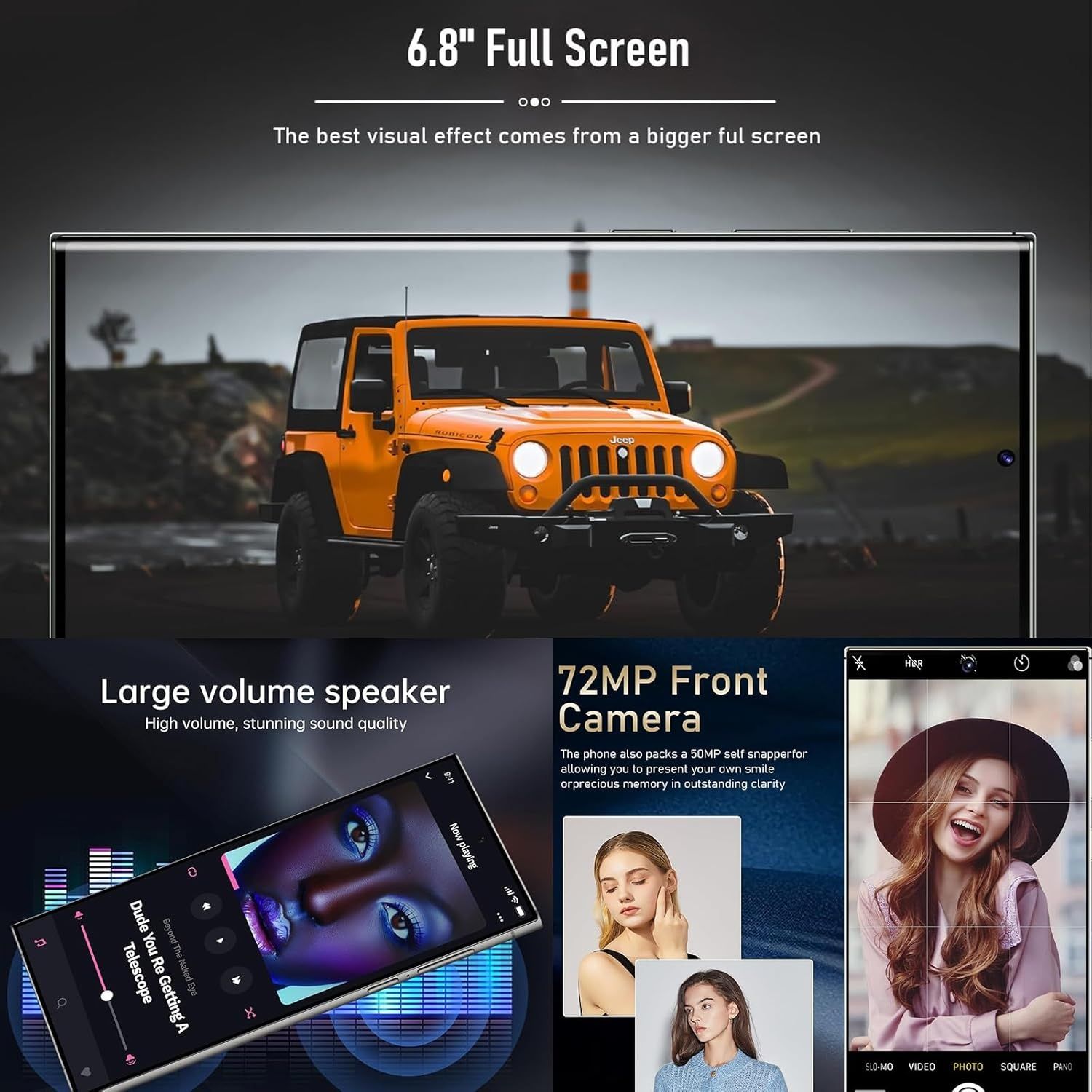 Telefon mobil smartphone Viqee S24 Ultra 5G cu stilou dual sim Nou