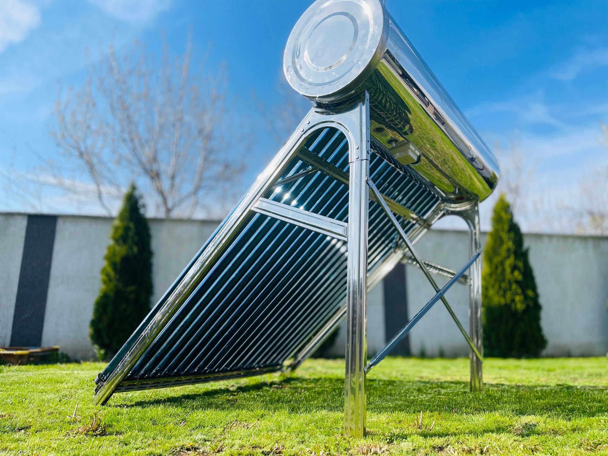 Panou Solar Presurizat INOX Cu Serpentina 200L 20 tuburi apa calda