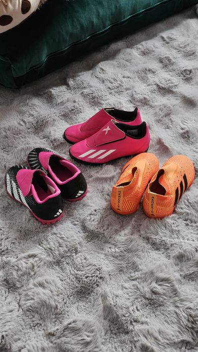 Ghete fotbal Adidas pentru copii, mărimea 28