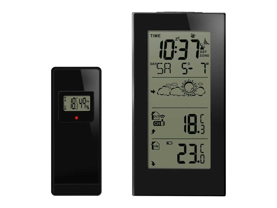 Stație meteo radiocomandată, cu senzor exterior wireless noua Germania