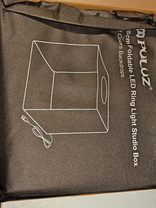 PULUZ 25 cm Cutie mică de fundal studio foto, pliabilă, portabilă