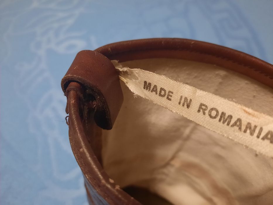 Cizme maro -roșcat, vintage, de colecție,  purtabile