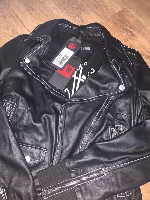 Geaca biker din piele naturala 100%