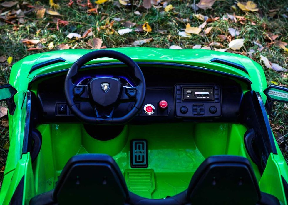 Masinuta electrica, Lamborghini SVJ, 24V, 500W, Drift Edition, verde