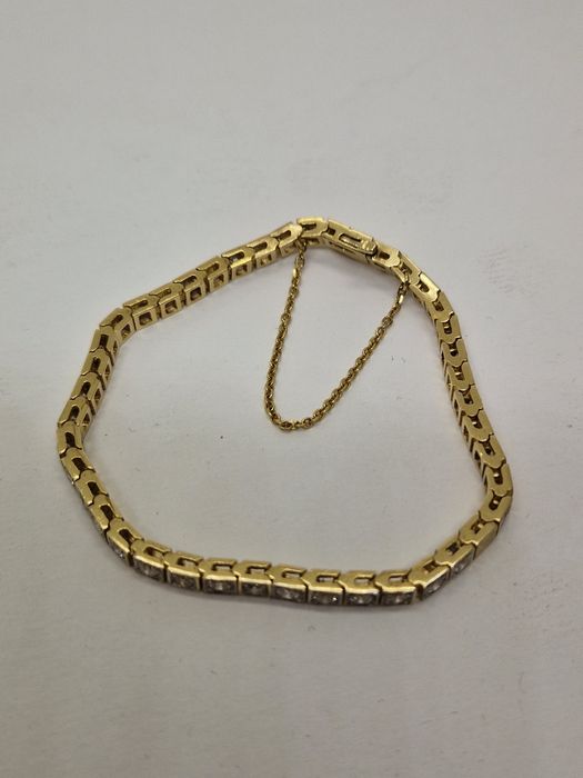 Brățară aur 14k cu Diamante naturale