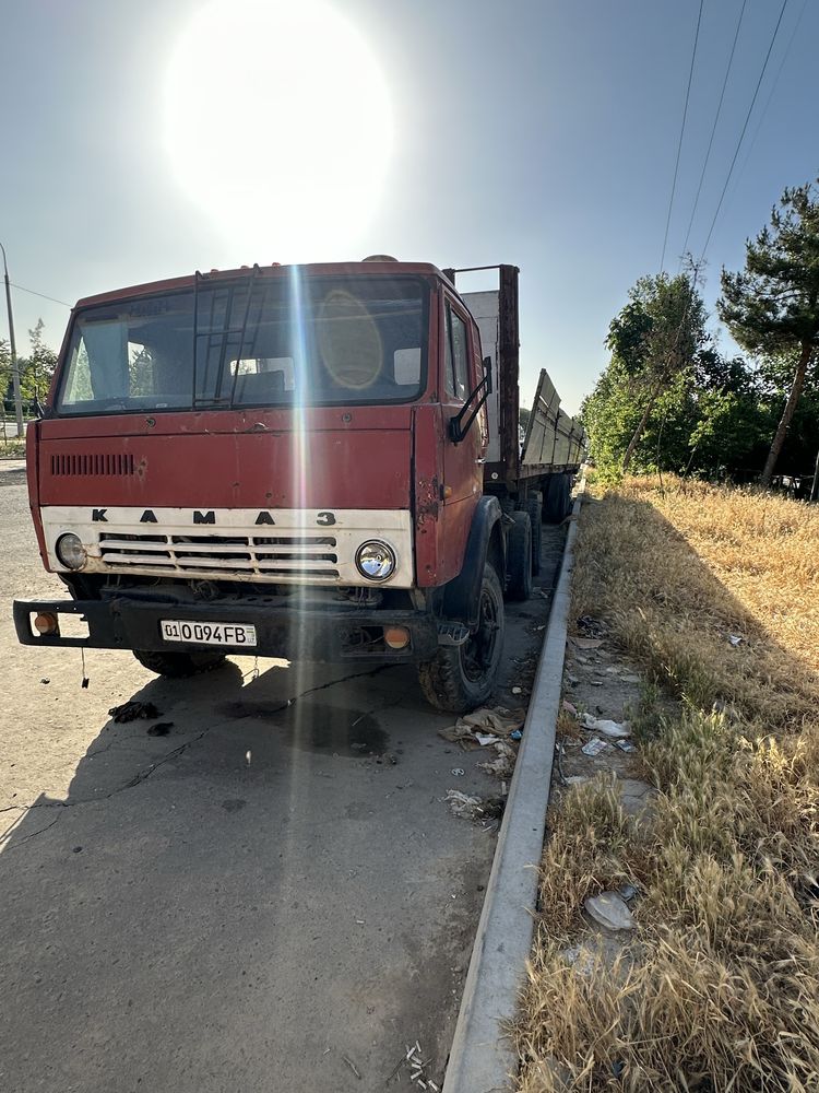 Камаз с полуприцепом