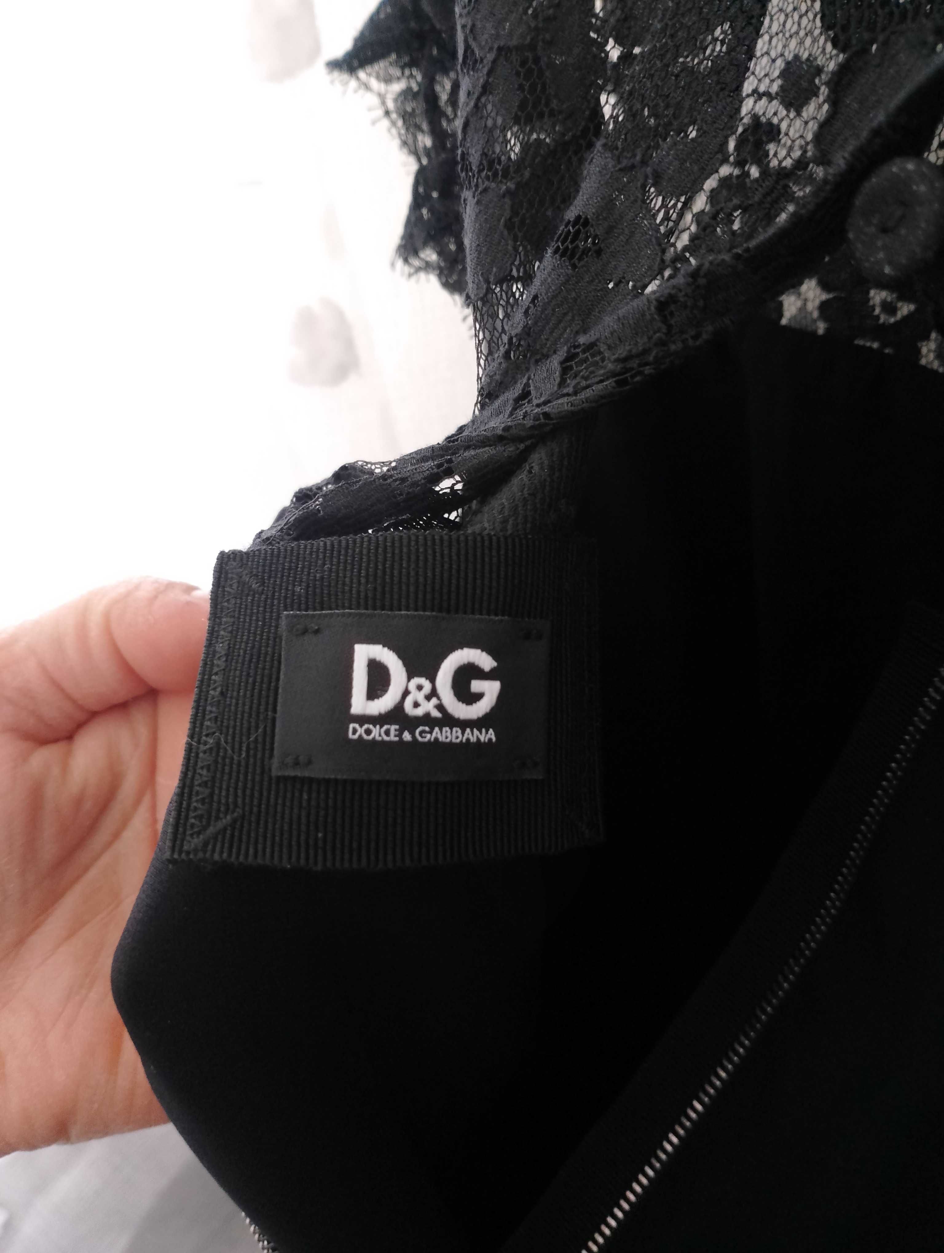 D&G класическа рокля с дантела и прекрасни обувки D&G