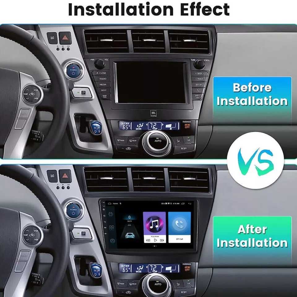 Мултимедия за Toyota Prius V Plus Alpha Двоен дин Навигация Android +