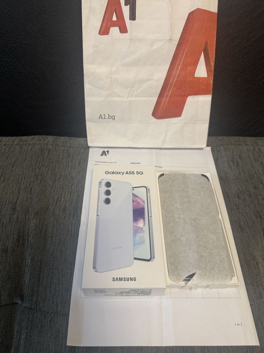 КАТО НОВ 128GB Samsung A55 5G A1 Гаранция 2026г. Blue | Син