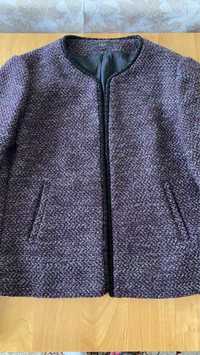 Твидовый жакет пиджак 48 размер