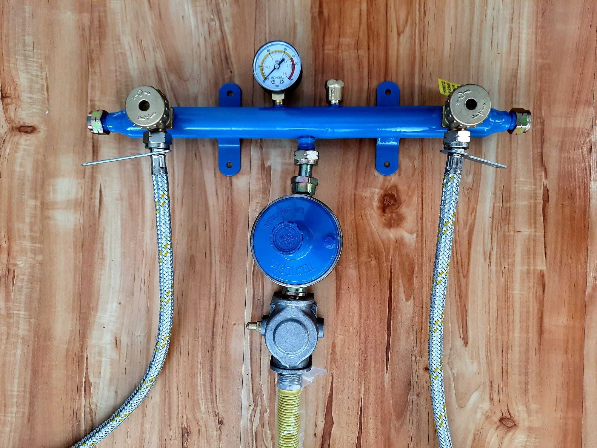 Kit complet cu 4 butelii GPL 50L pentru legare la centrala termica