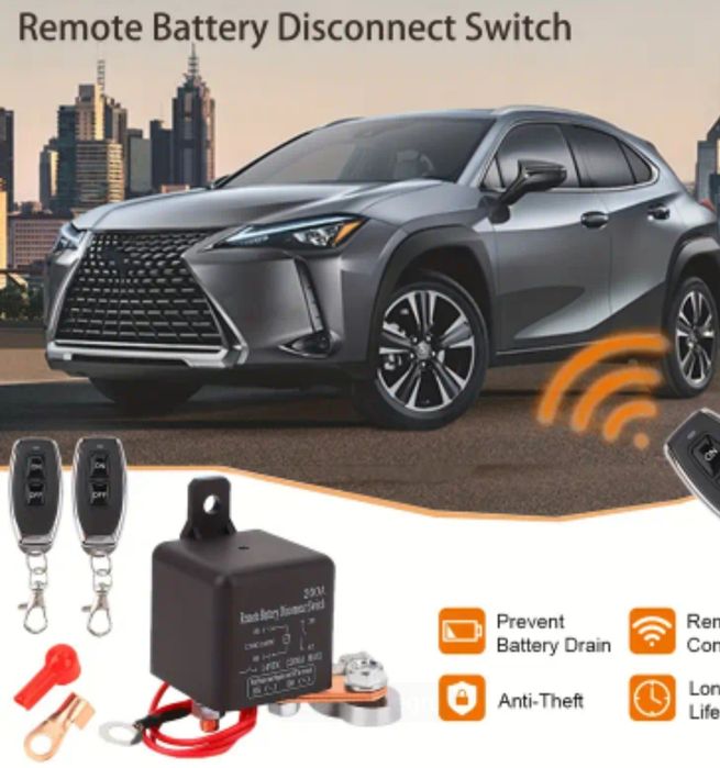 Întrerupător curent baterie de la distanta cu telecomanda 200A DC12V