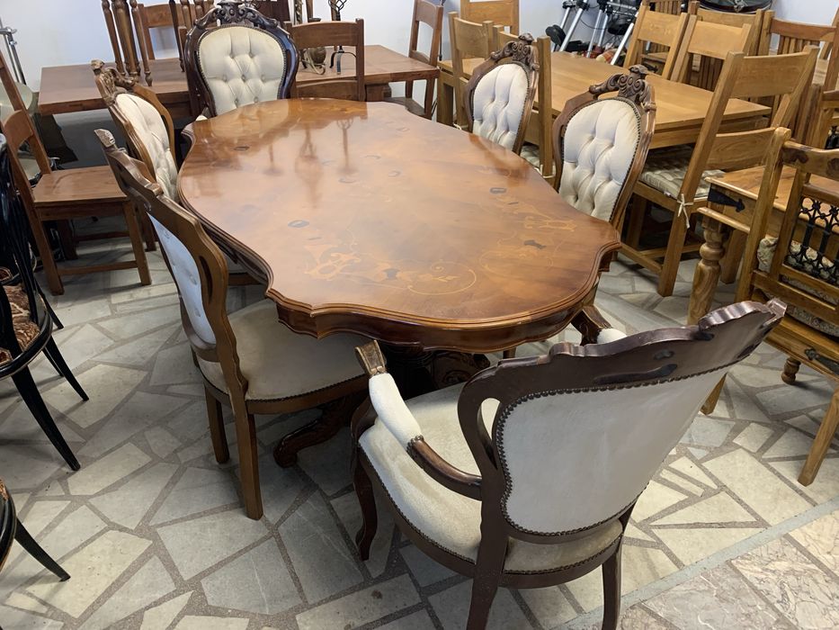 Маса с 6 стола в стил Барок