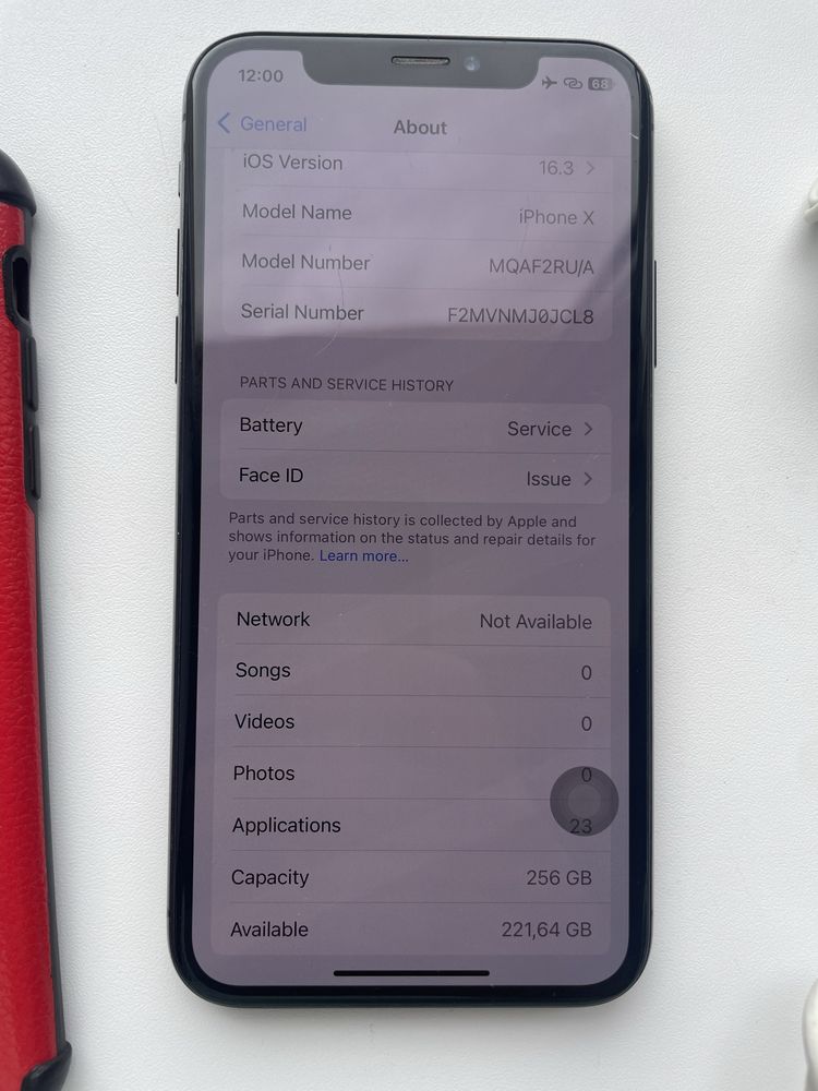 IPhone X 256 gb Space Grey